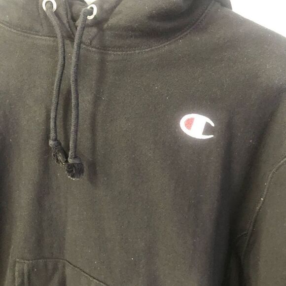 champion reverse weave black size small cropped see measurements - Picture 2 of 8